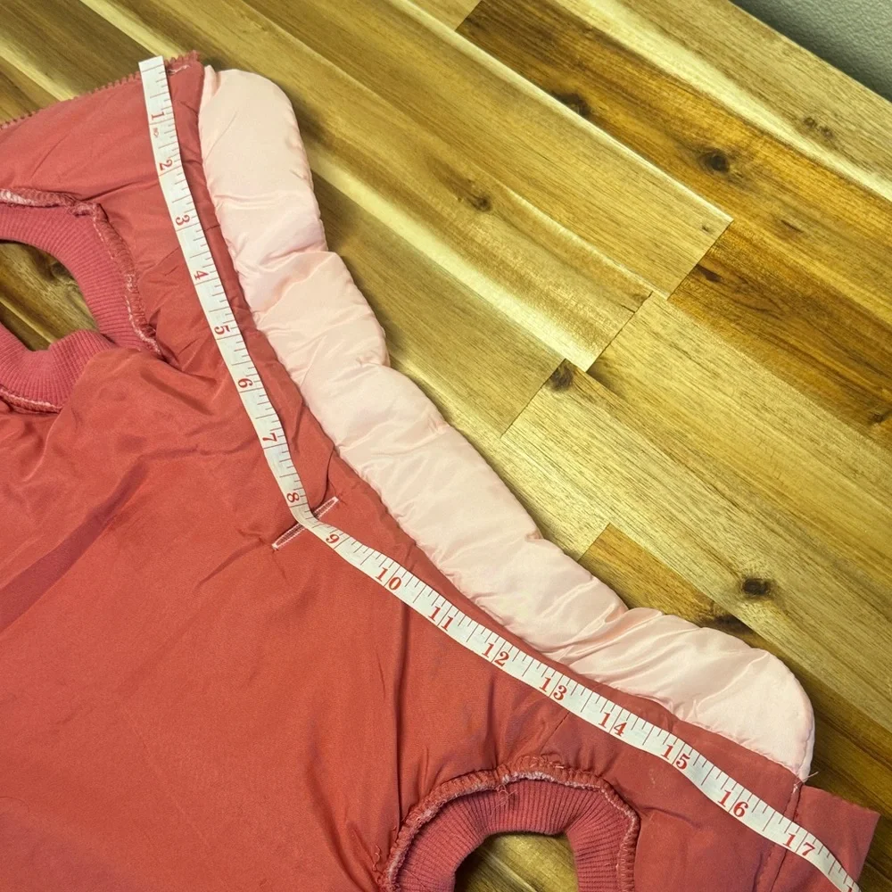 GAP Pink Quilted Dog Coat | Warm Pet Jacket | XS/S